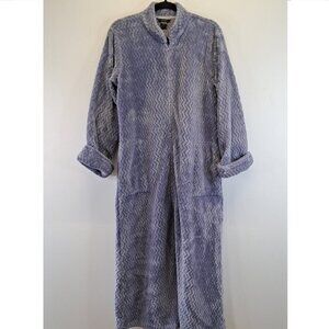 Natori  Faux Fur Lavender  Zip-Front Caftan Robe Size M